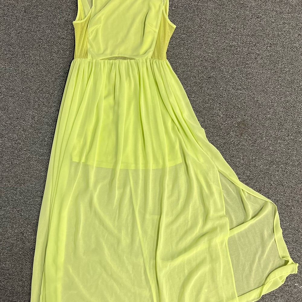 Lucy Paris Vibrant Yellow High Low Dress